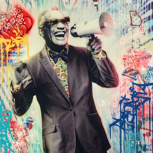 Ray by Srinjoy - Mixed Media on Canvas